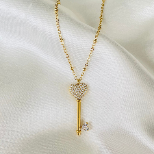 Edelstahl Kette "Dila Gold" 14K vergoldet