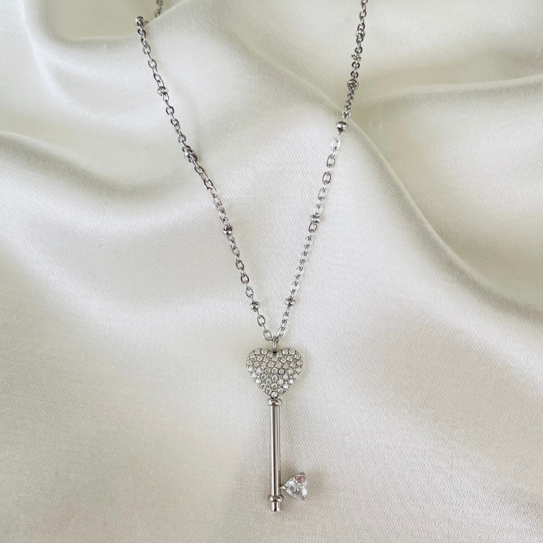 Edelstahl Kette "Dila Silber" 14K vergoldet