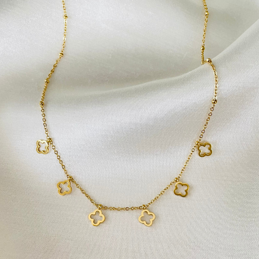Edelstahl Kette "Lucky Gold" 14K vergoldet