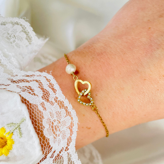 Edelstahl Armband "Miyuki Gold" 14K vergoldet