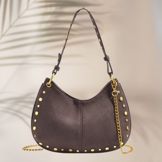 Handtasche "Suede Brown"