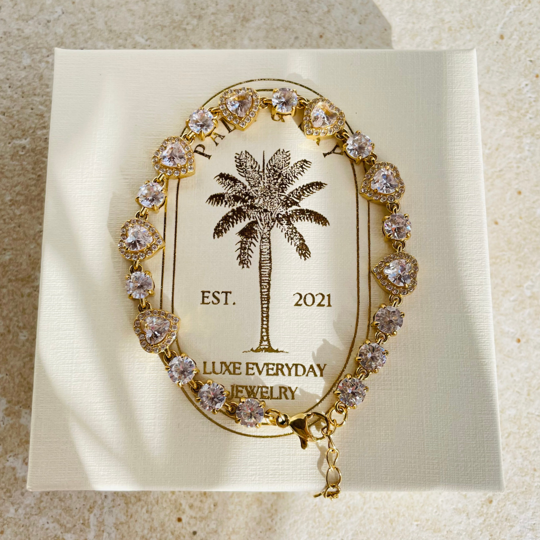 Edelstahl Armband "Amora Gold" 14K vergoldet