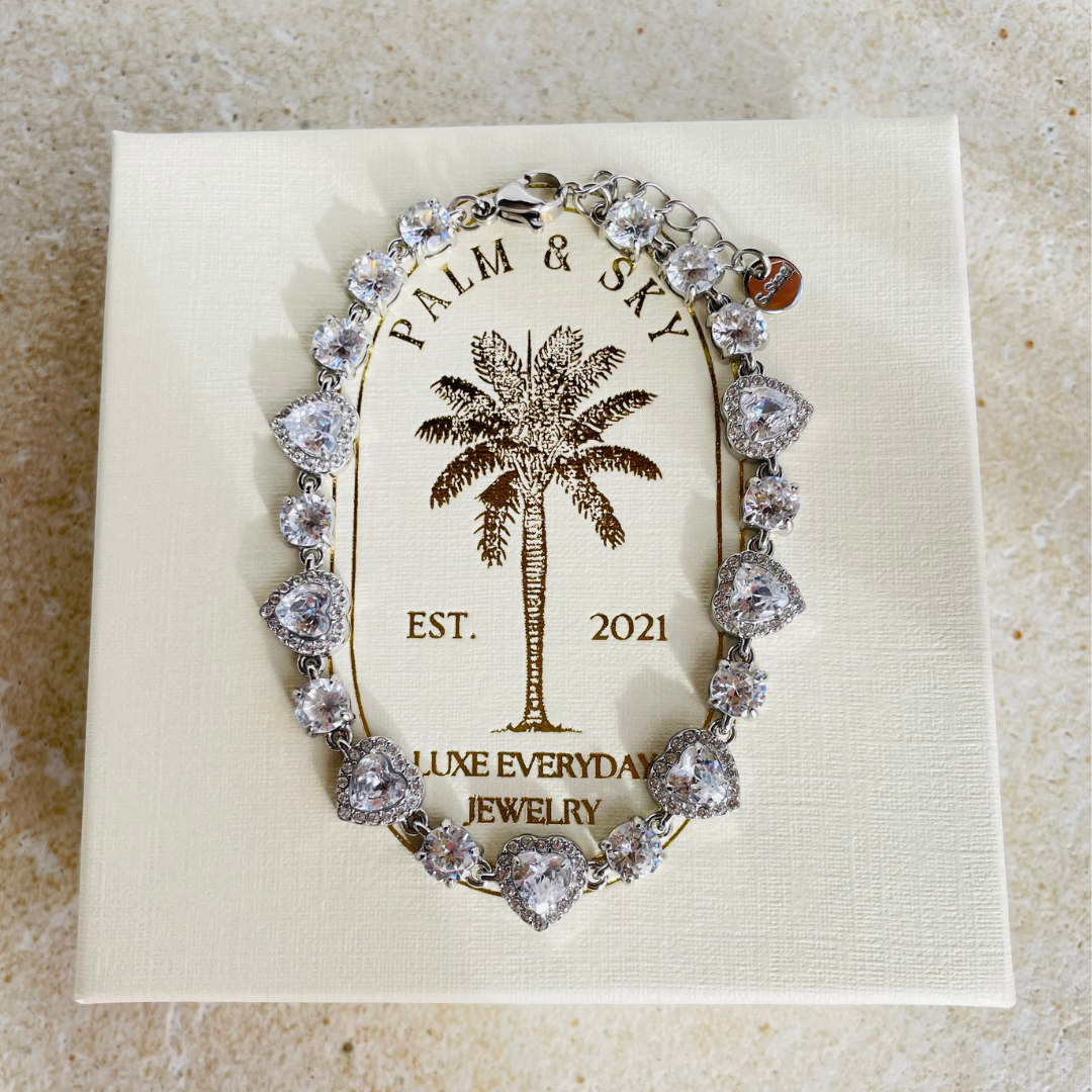 Edelstahl Armband "Amora Silber" 14K vergoldet