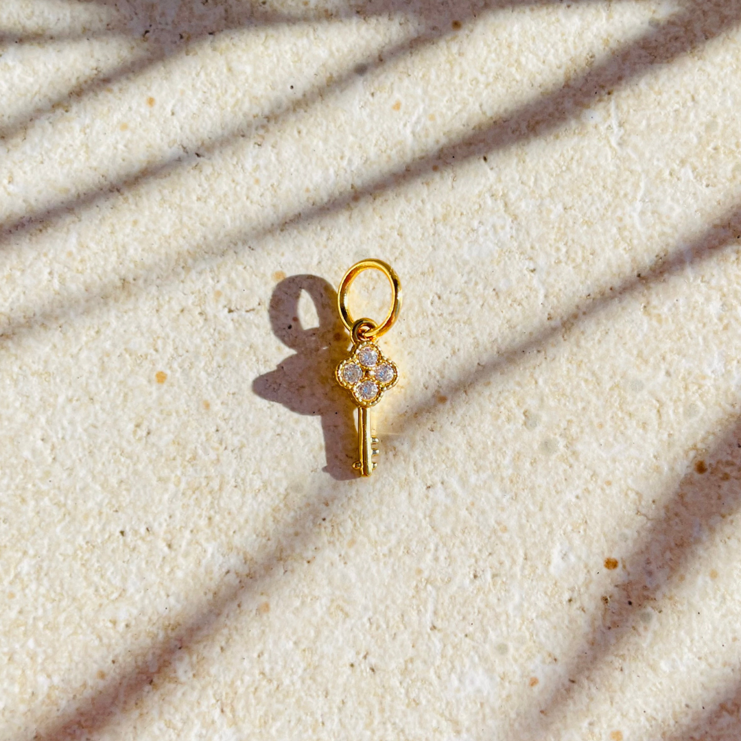 Edelstahl Charm "Kamaiana Gold" 14K vergoldet