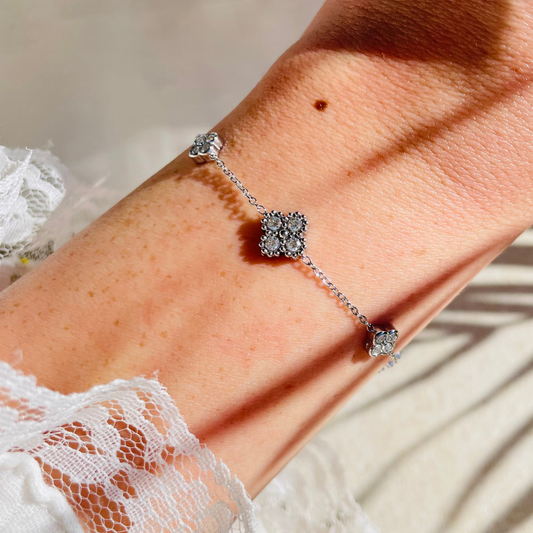 Edelstahl Armband "Makami Silber" 14K vergoldet