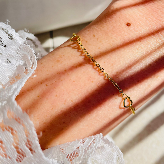 Edelstahl Armband "Kainalu Gold" 14K vergoldet