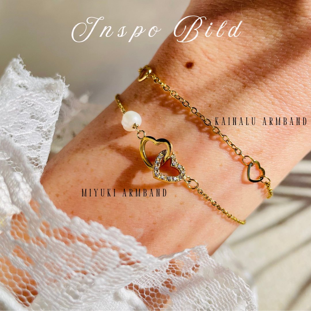 Edelstahl Armband "Kainalu Gold" 14K vergoldet