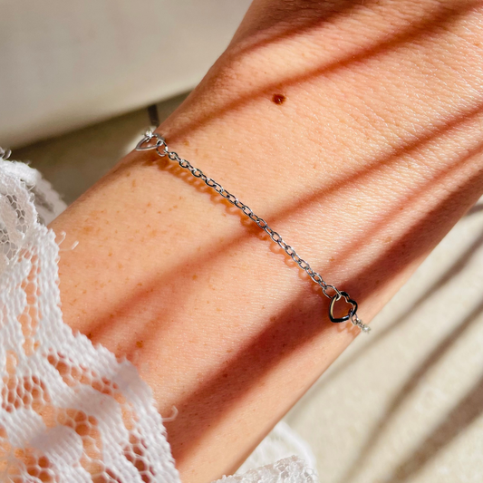 Edelstahl Armband "Kainalu Silber" 14K vergoldet