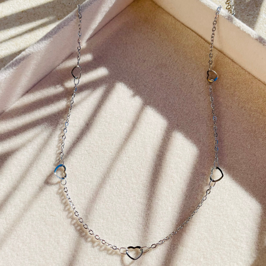 Edelstahl Kette "Kainalu Silber" 14K vergoldet