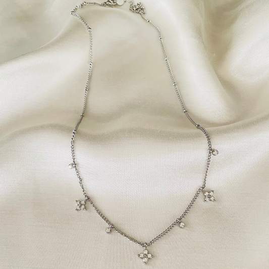 Edelstahl Kette "Elora Silber" 14K vergoldet