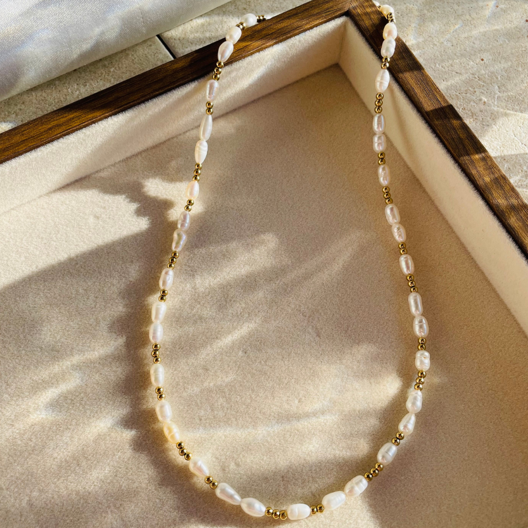 Perlenkette "Kaleaho" personalisierbar