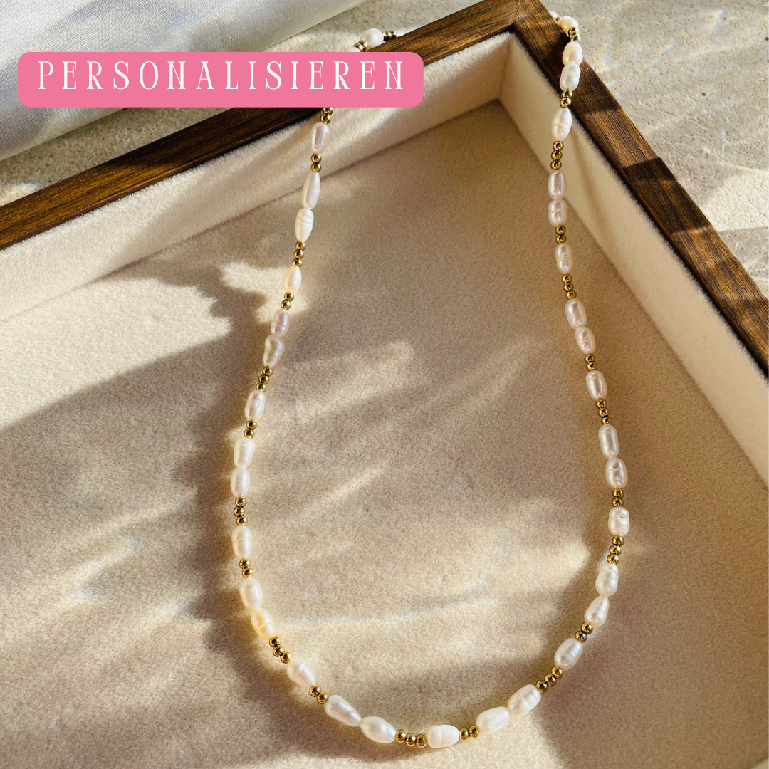 Perlenkette "Kaleaho" personalisierbar