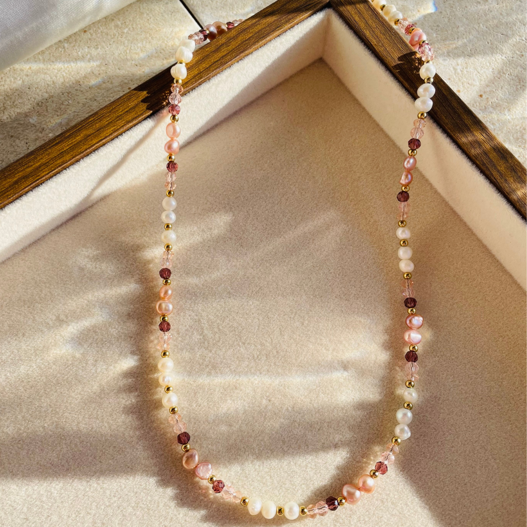 Perlenkette "Rosalia" personalisierbar