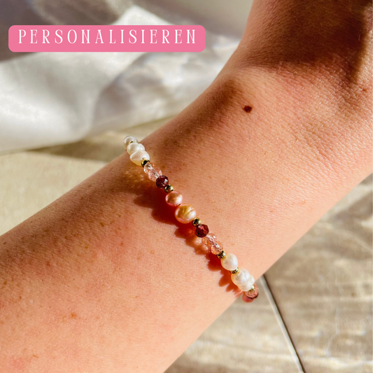 Perlenarmband "Rosalia" personalisierbar