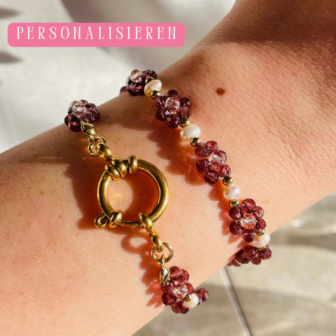 Perlenarmband "Malahini" personalisierbar