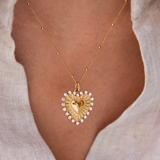 Edelstahl Kette "Noura" 18K vergoldet