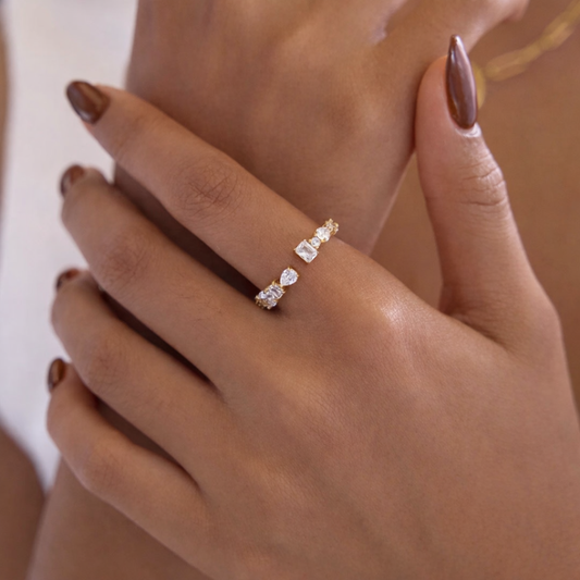 Edelstahl Ring "Aluna" Größenverstellbar