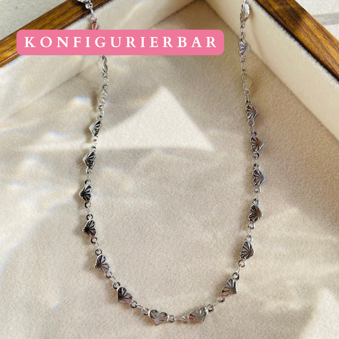 Edelstahl Kette "Kiana Silber" handgemacht