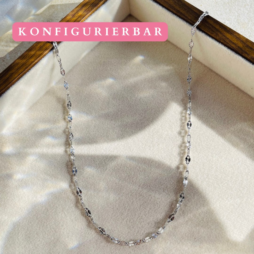 Edelstahl Kette "Talea Silber" handgemacht