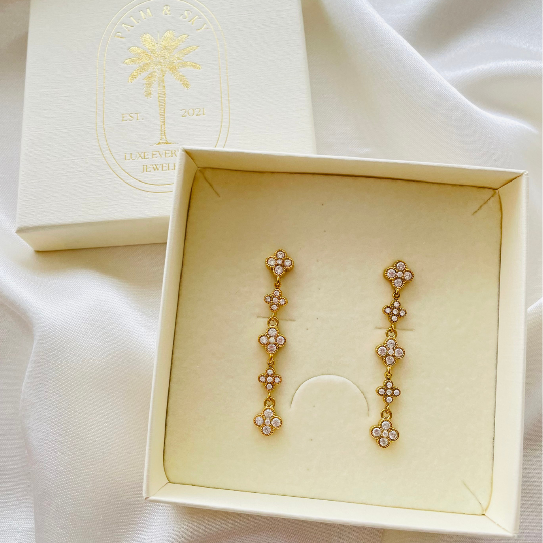 Edelstahl Ohrstecker "Makami Gold" 14K vergoldet