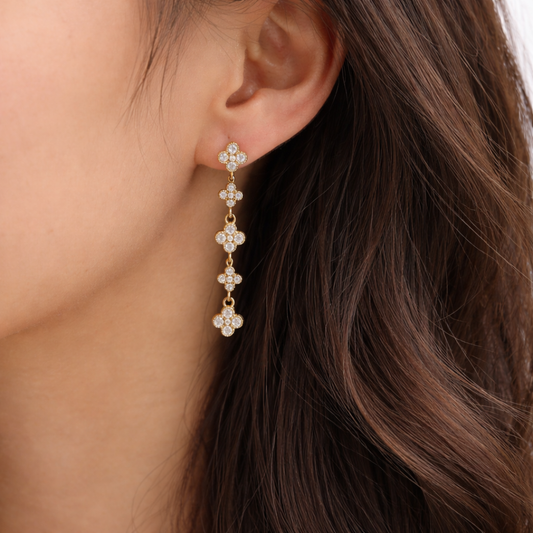 Edelstahl Ohrstecker "Makami Gold" 14K vergoldet