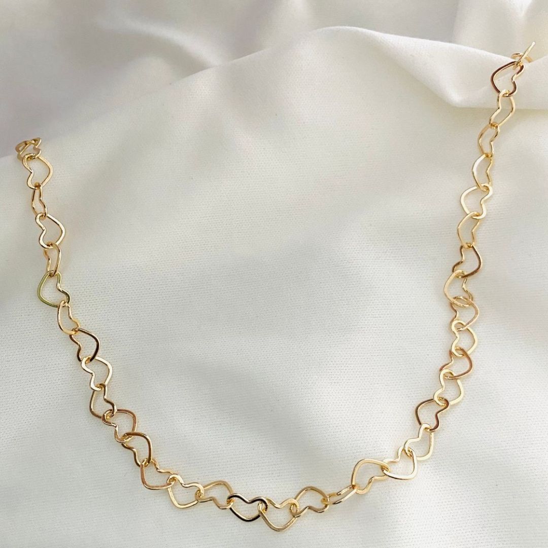 Edelstahl Choker "Mahina Gold" 18K vergoldet