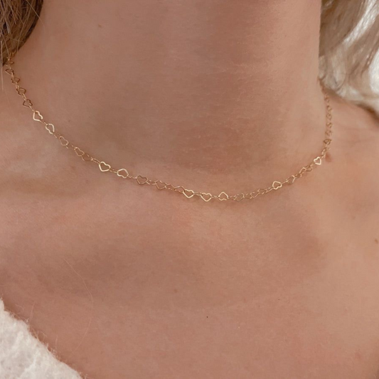 Edelstahl Choker "Mahina Gold" 18K vergoldet