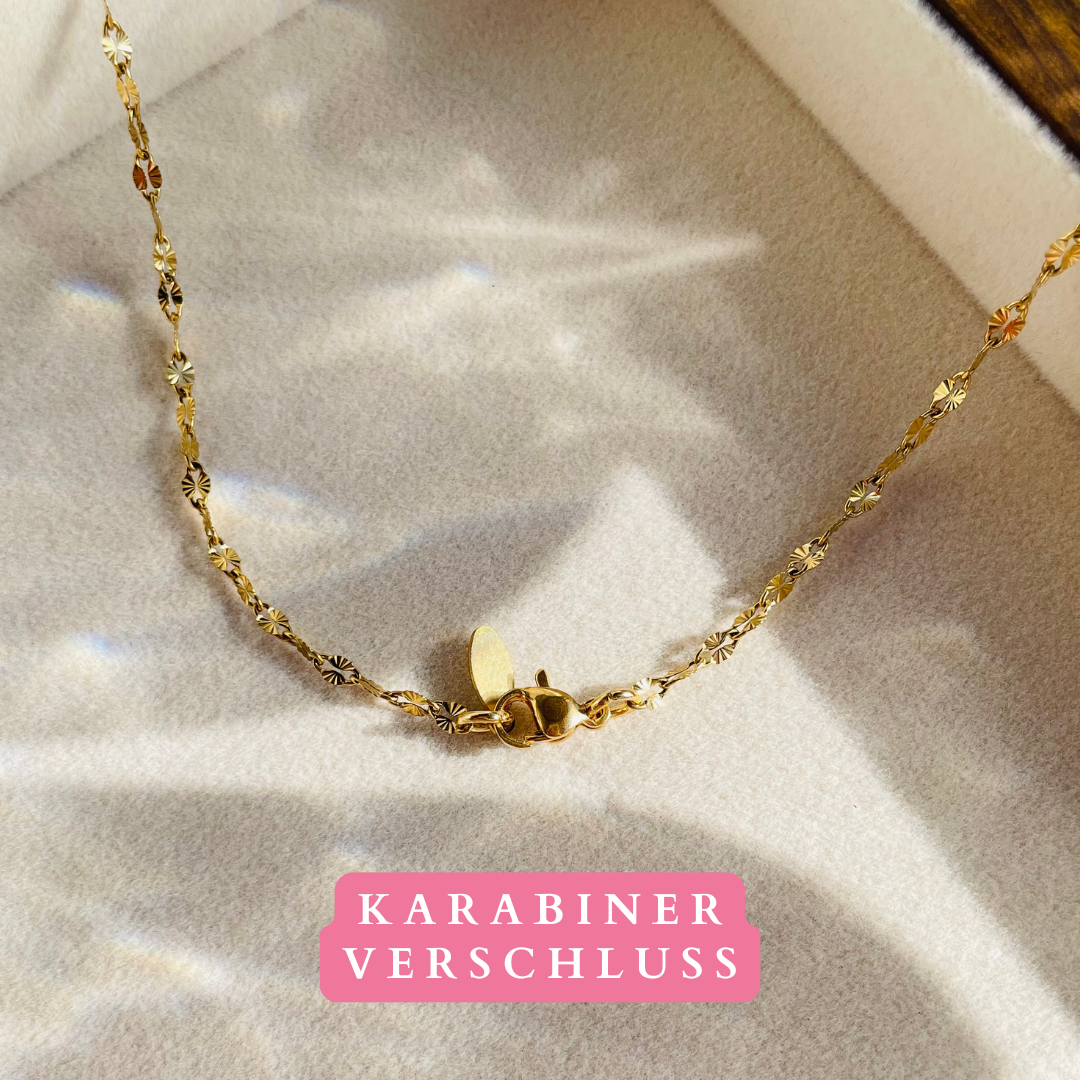 Edelstahl Kette "Talea Gold" handgemacht