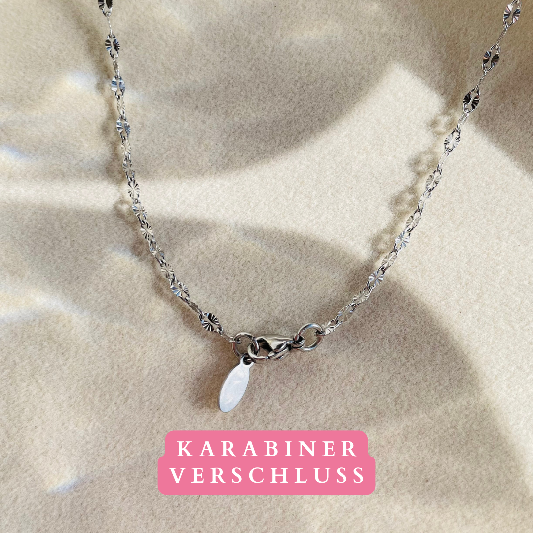 Edelstahl Kette "Talea Silber" handgemacht