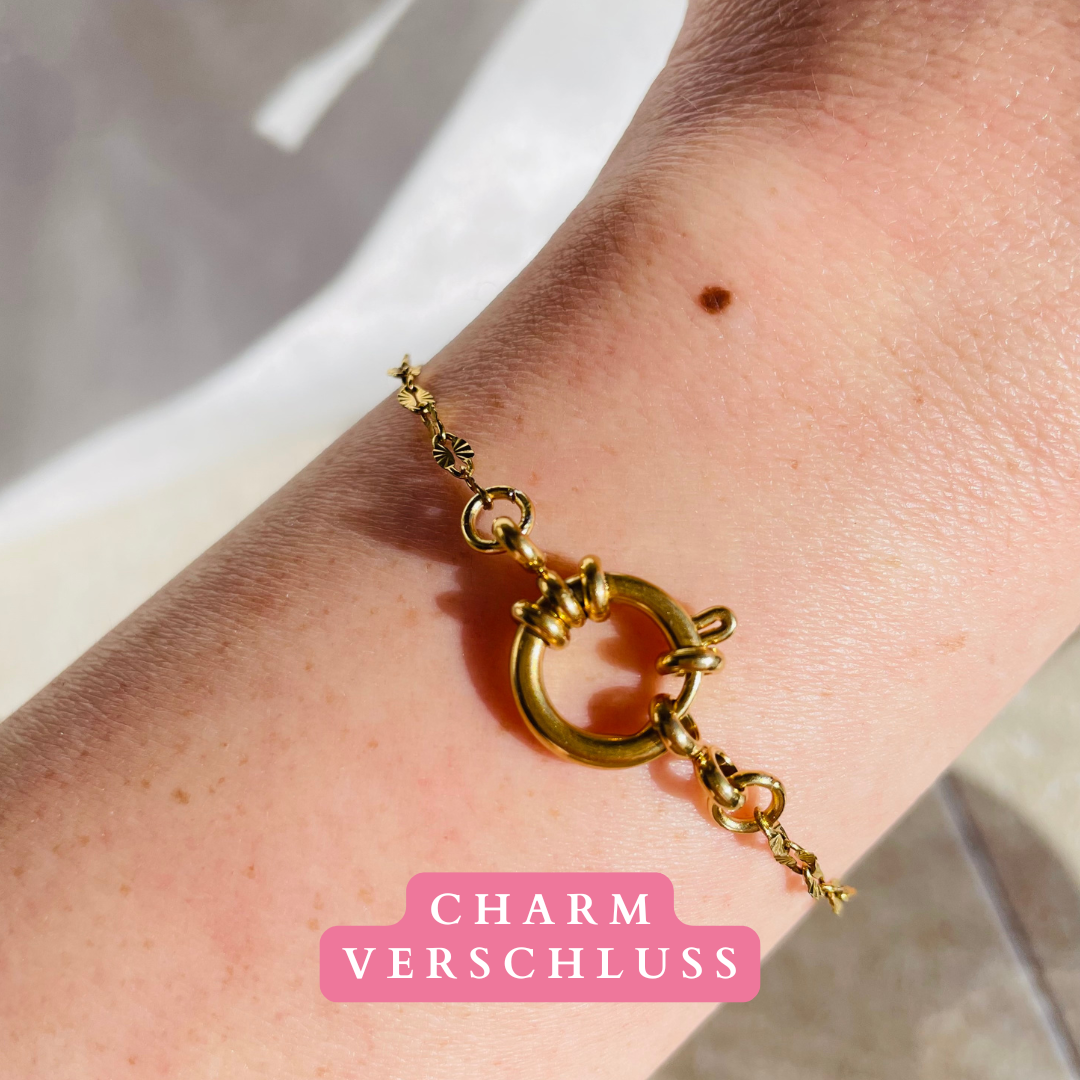 Edelstahl Armband "Talea Gold" handgemacht