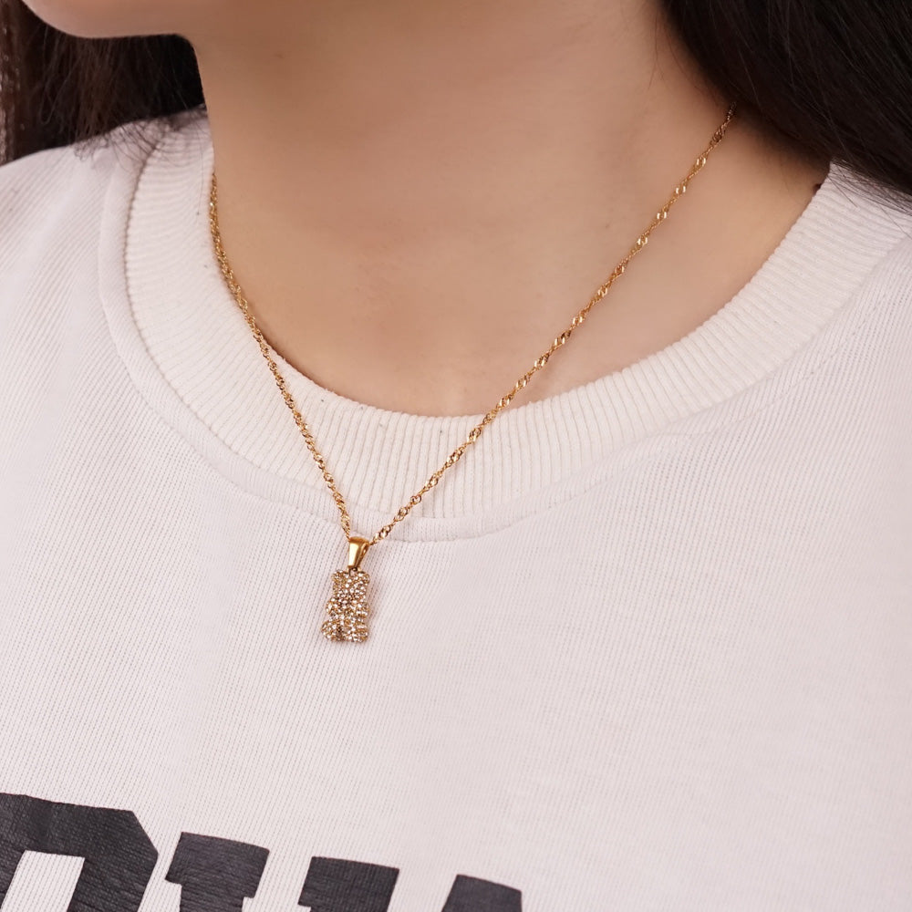 Edelstahl Kette "Teddy Gold" 14K vergoldet